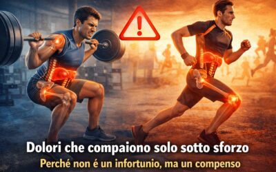 Dolori che compaiono solo sotto sforzo: perché non è un infortunio, ma un compenso