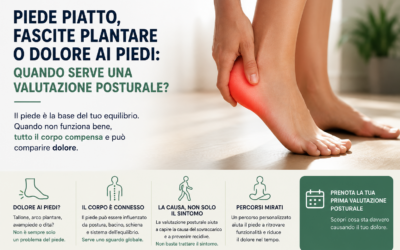 Piede piatto, fascite plantare o dolore ai piedi: quando serve una valutazione posturale?